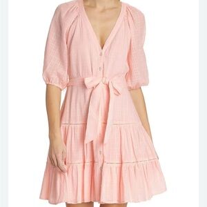 Veronica Beard Dewey Dress in Pink Haze